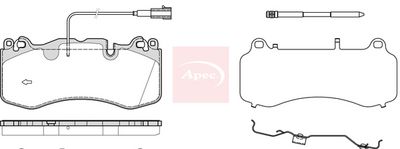 APEC Brake Pad Set, disc brake PAD2384