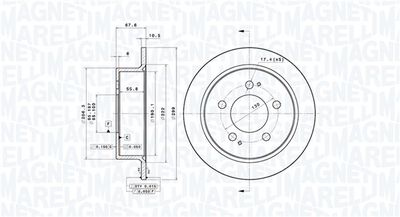 Tarcza hamulcowa MAGNETI MARELLI 360406217701