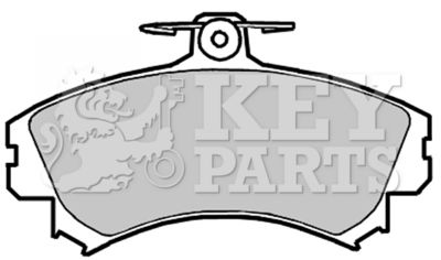 Комплект тормозных колодок, дисковый тормоз KEY PARTS KBP2151 для SMART FORFOUR