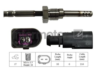 Sensor, exhaust gas temperature Intermotor 27321