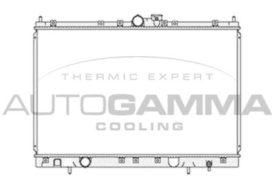 AUTOGAMMA 103865 Радиатор охлаждения двигателя для MITSUBISHI SPACE