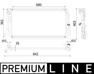 Radiateur - CR2315000P - MAHLE