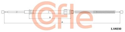 Тросик, cтояночный тормоз COFLE 92.1.VK030 для SEAT ARONA