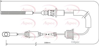 Cable Pull, parking brake APEC CAB1481