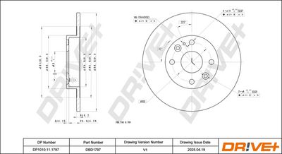 спирачен диск DR!VE+ DP1010.11.1797