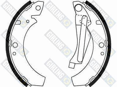 Комплект тормозных колодок GIRLING 5180669 для VW SCIROCCO