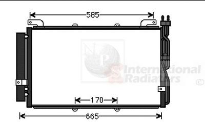 Конденсатор, кондиционер NPS H526I09 для HYUNDAI MATRIX