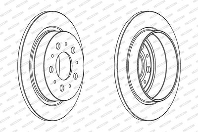 BREMSSCHEIBE FERODO DDF1060