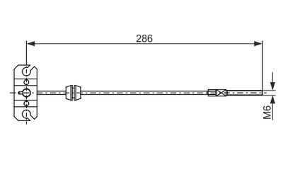 CABLU FRANA DE PARCARE BOSCH 1987482683 4