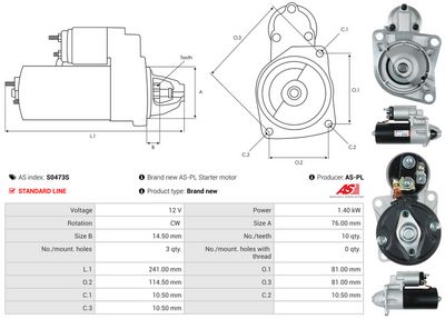 STARTER AS-PL S0473S 4