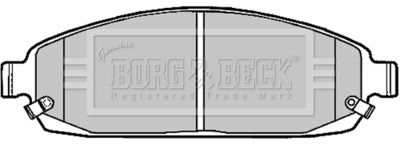 Комплект тормозных колодок, дисковый тормоз BORG & BECK BBP1911 для JEEP COMMANDER