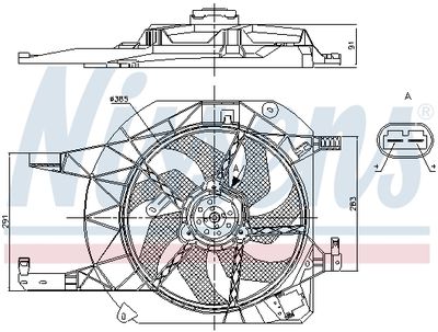 VENTILATOR RADIATOR NISSENS 85883 5