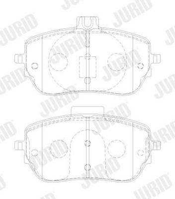 Sada brzdových platničiek kotúčovej brzdy JURID 573883J