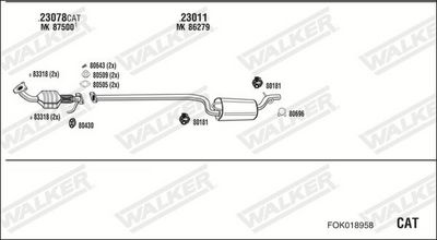 SISTEM DE ESAPAMENT WALKER FOK018958