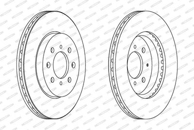DISC FRANA FERODO DDF1610C 1