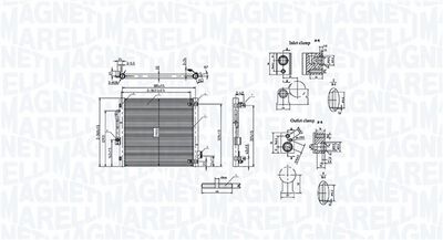 кондензатор, климатизация MAGNETI MARELLI 350203107700