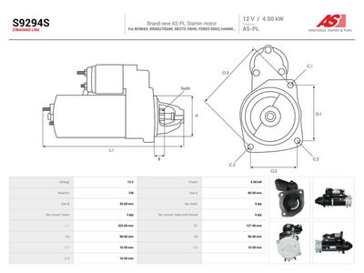 Starter AS-PL S9294S