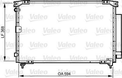 VALEO 818032 Радиатор кондиционера  для TOYOTA PICNIC (Тойота Пикник)