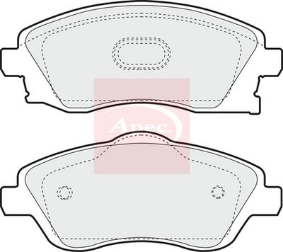 APEC Brake Pad Set, disc brake PAD1221