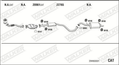 Изпускателна система WALKER DW60001