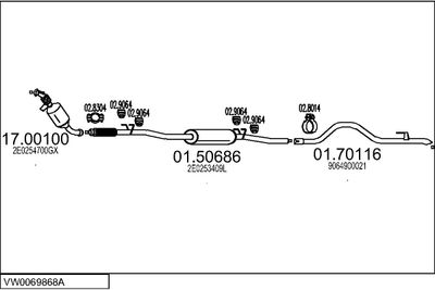 SISTEM DE ESAPAMENT MTS VW0069868A019406