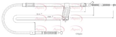 Cable Pull, parking brake APEC CAB1687