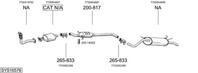 SISTEM DE ESAPAMENT BOSAL SYS10576