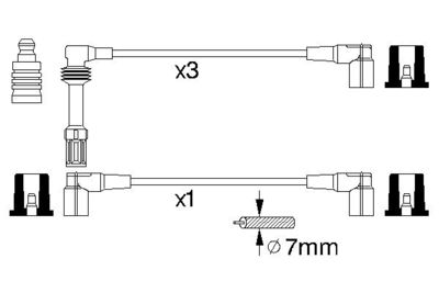 BOSCH Zündleitungssatz