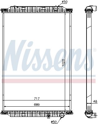 Kylare, motorkylning NISSENS 637780