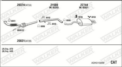 Изпускателна система WALKER ADK015899