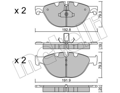 SET PLACUTE FRANA FRANA DISC METELLI 2208300