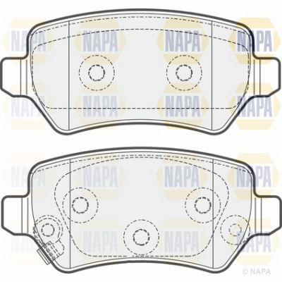Brake Pad Set NAPA NBP1618