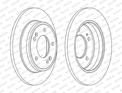 BREMSSCHEIBE FERODO DDF2193C 1
