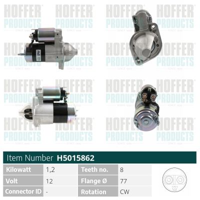STARTER HOFFER H5015862