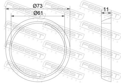 GARNITURA RACORD EVACUARE FEBEST 16491003 1