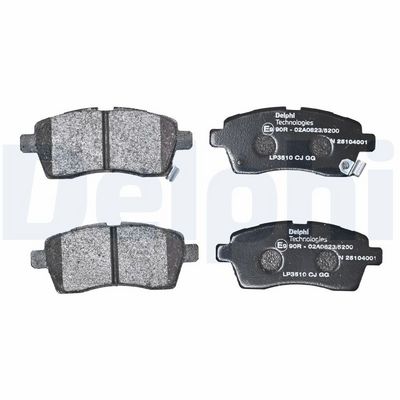 Remblokken set Voor (met een dempingskussen  met extra's), past: SUZUKI IGNIS III 1.2/1.2H 02.16-