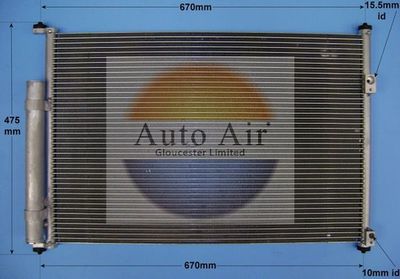 Condenser, air conditioning Auto Air Gloucester 16-6106