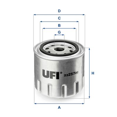 Масляный фильтр UFI 23.257.00 для DAF 55