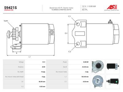 Starter AS-PL S9421S