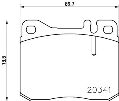 Комплект тормозных колодок, дисковый тормоз MINTEX MDB1180 для MERCEDES-BENZ 123