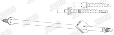 Тросик, cтояночный тормоз JURID 432889J для AUDI 200