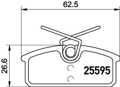 Комплект тормозных колодок, дисковый тормоз TEXTAR 2559501 для RENAULT TWIZY