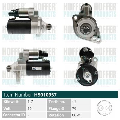 STARTER HOFFER H5010957