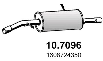 Tłumik końcowy ASSO 10.7096