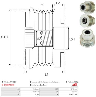 SISTEM ROATA LIBERA GENERATOR AS-PL AFP6035 3