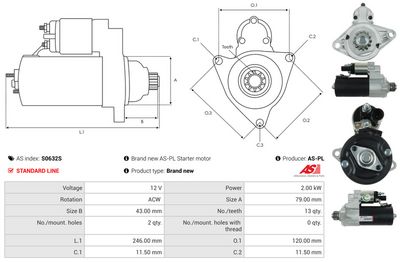 STARTER AS-PL S0632S 4