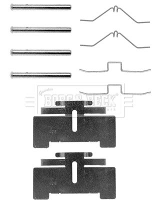 Комплектующие, колодки дискового тормоза BORG & BECK BBK1093 для DAIHATSU CHARMANT