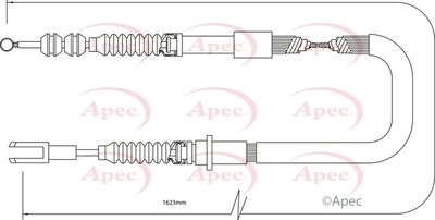 Cable Pull, parking brake APEC CAB1430