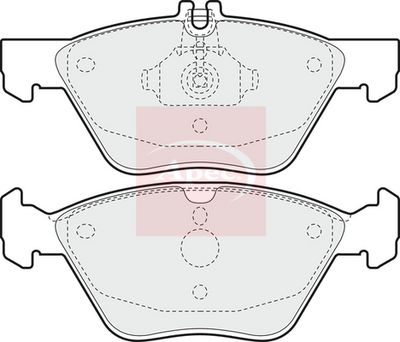 APEC Brake Pad Set, disc brake PAD923
