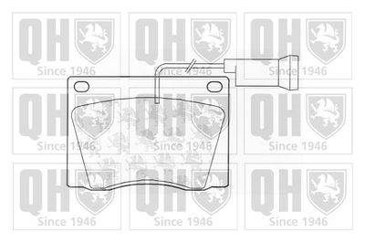 Комплект тормозных колодок, дисковый тормоз QUINTON HAZELL BP204 для ROVER 2000-3500